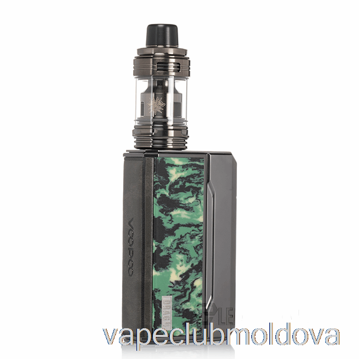 Vape Mod Voopoo Drag 4 177w Kit De Pornire Gun Metal + Verde Pădure